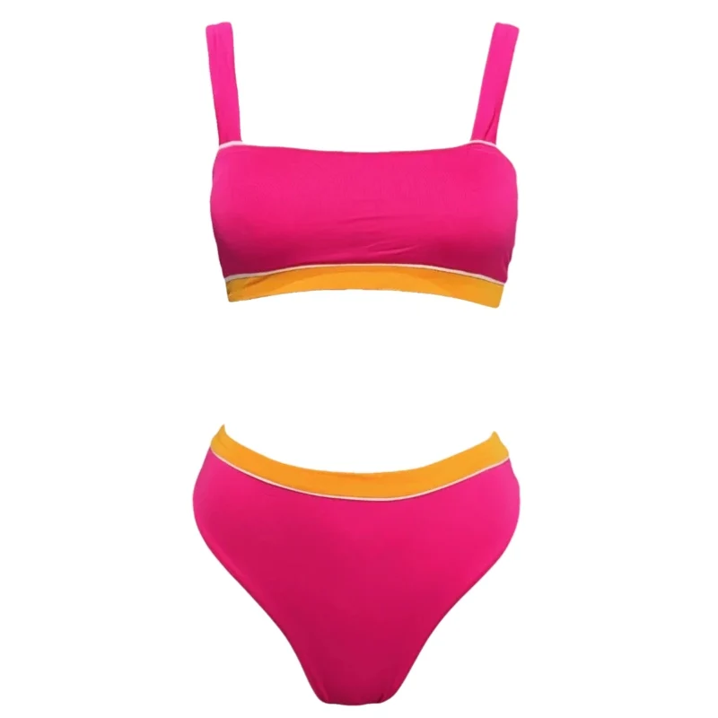 

Женский раздельный купальник Amber Color Blo Bikini с топом-бюстье и вкладышами для груди, сексуальный, для пляжного отдыха