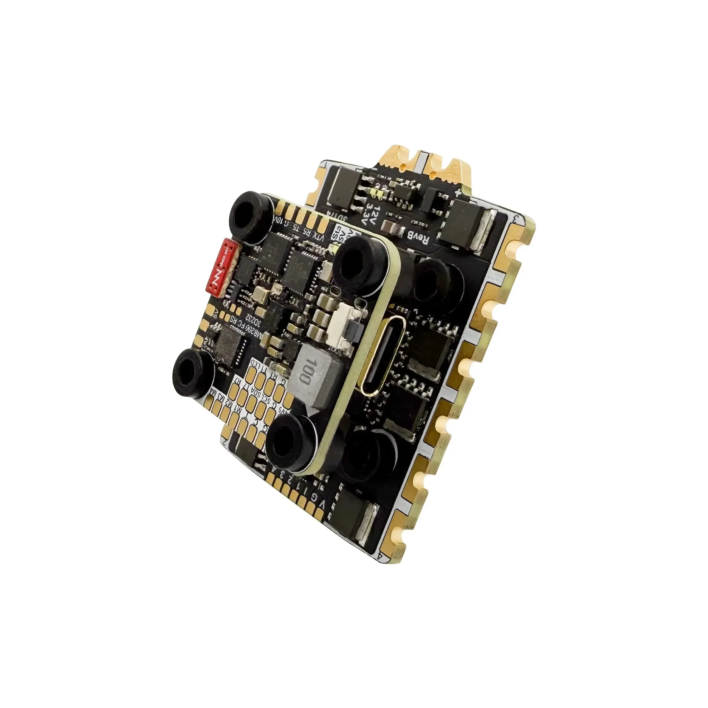 NewBeeDrone Hummingbird 200 RaceSpec Stack met ingebouwde F435 FC, ELRS 2.4GHz en 80A AM32 ESC voor 5'' FPV race drone - afbeelding 2
