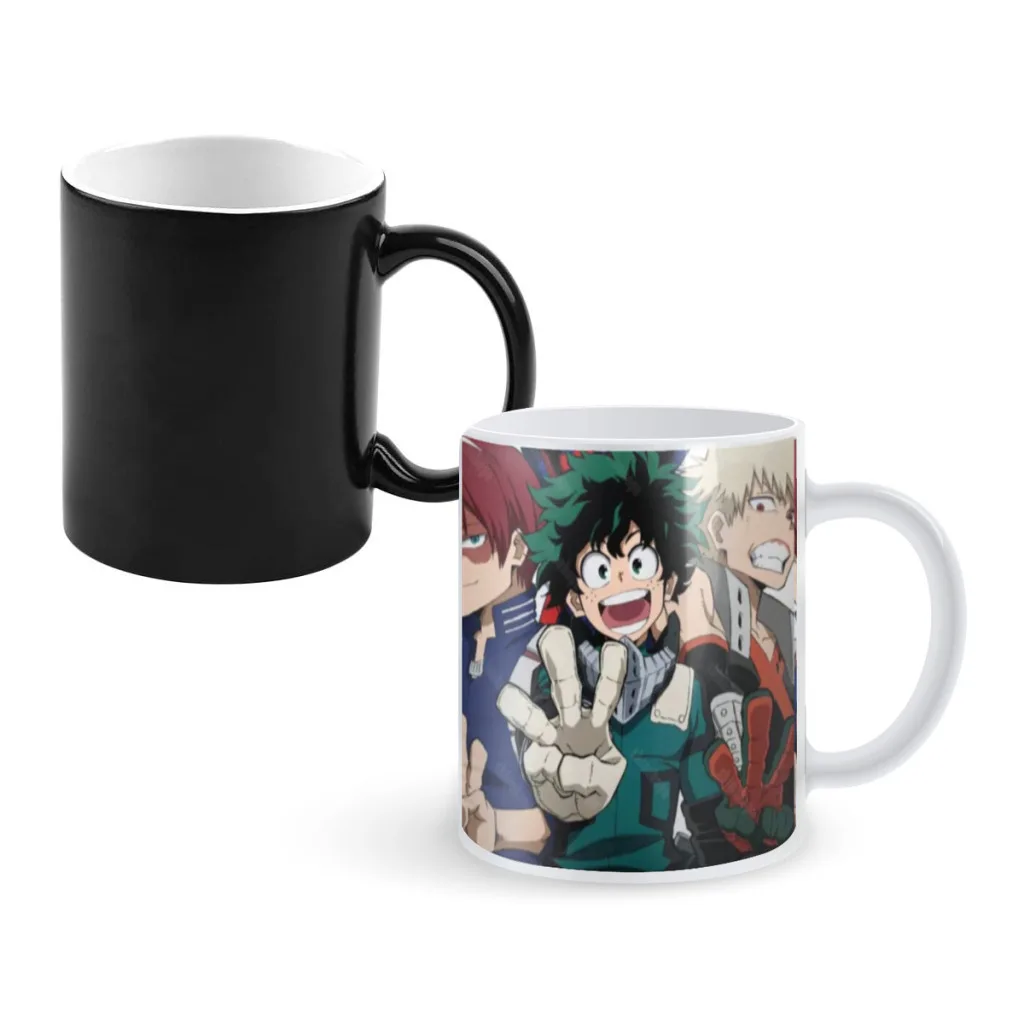 My-hero-academia-vip 350ml One Piece Coffee Mugs And Mug Creative Color Change Tea Cup Ceramic Milk Cups Novelty Giftslayers