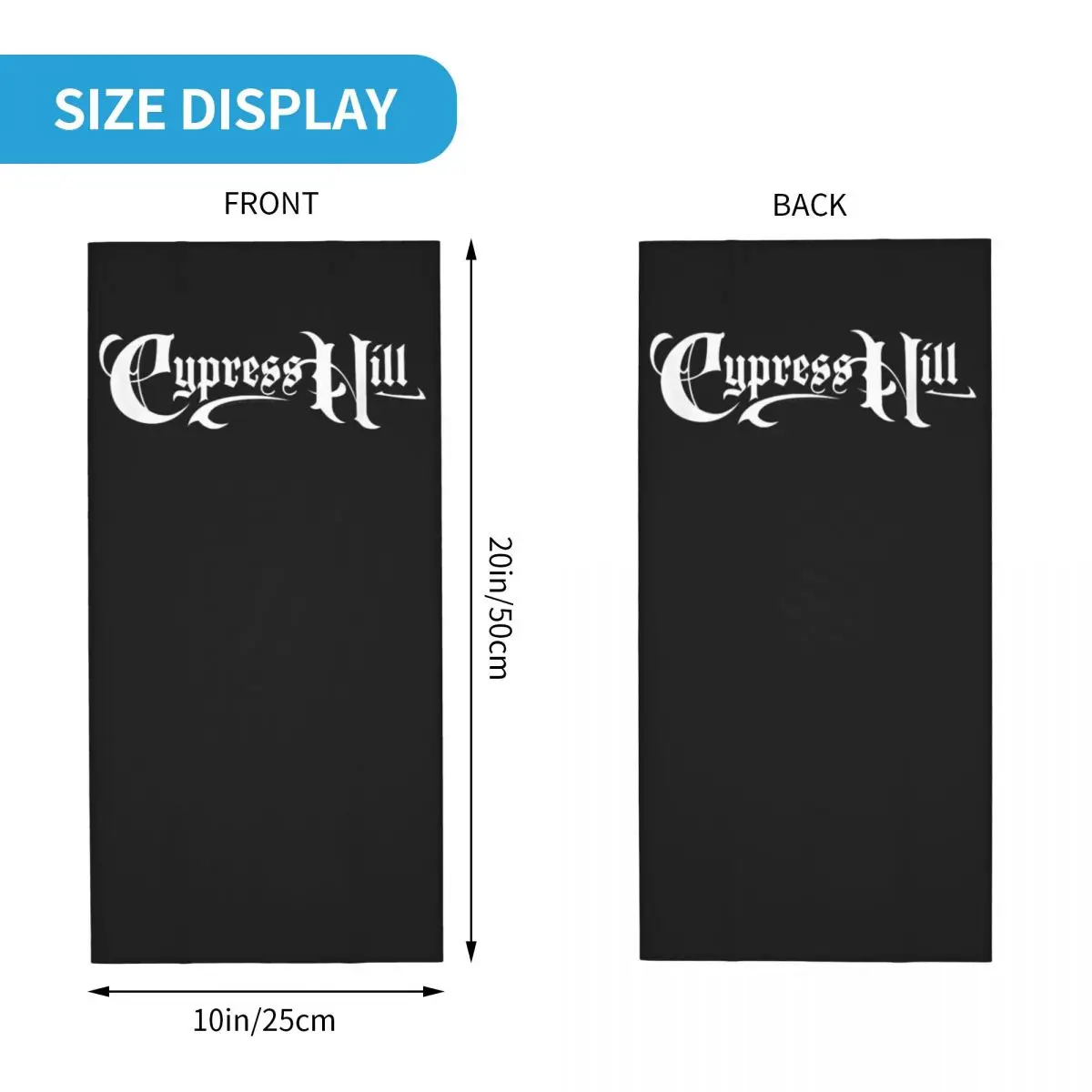 Cypress Hill Bandana-Halsmanschette, bedruckter magischer Schal, multifunktionale Kopfbedeckung, Reiten, für Männer, Frauen, Erwachsene, waschbar