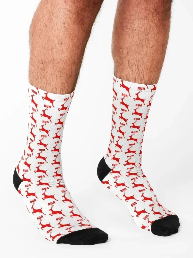 Antelope Red Socks christmas gifts custom ankle sports stockings Socks For Girls Men's