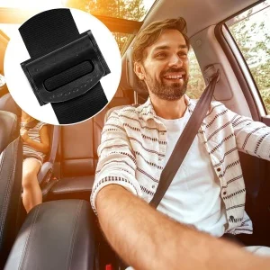 2 Stück Auto-Sicherheitsgurt-Schnallenclips, verstellbare Anti-Rutsch-Gurtstopper, Befestigungsclips zur Entlastung von Schulter und Nacken, Autozubehör – Detail 1