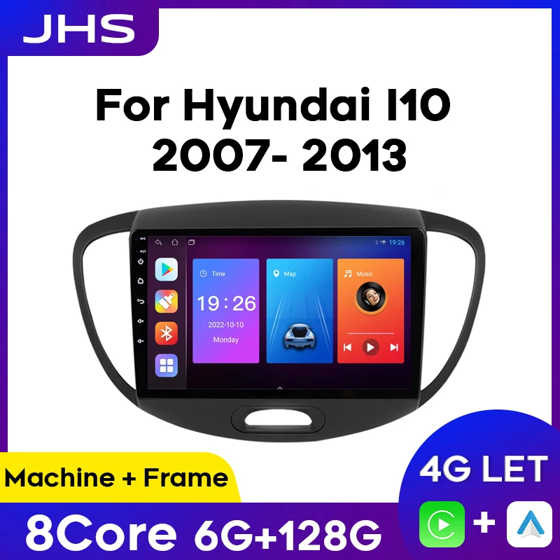 

2 din Android Stereo Car Radio Multimedia Vedio Player For Hyundai Grand I10 2007- 2013 Autoradio GPS Navigation CarPlay Auto