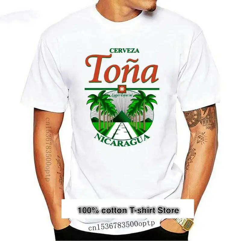 Camiseta negra con Logo de Cerveza Tona, ropa de talla grande, con estampado de "beber", S-6Xl