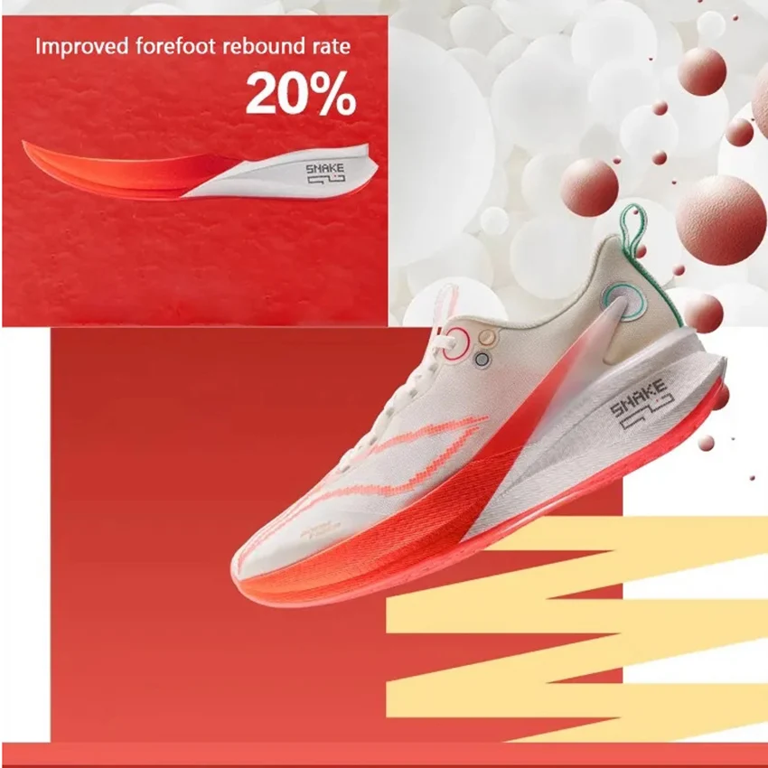 LI-NING RED HARE 8 PRO Heren Loopschoenen Professionele Sport Ademend Racing Training Dagelijks Joggen ARPV 003