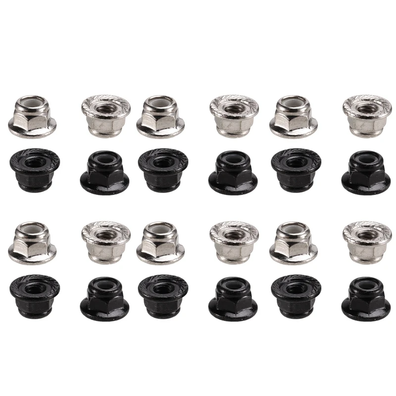 M4-Nuts Multicolor Nylon Lock Hexagon Nuts Screw Cap With Flange Race Spec For RC Buggy-Race