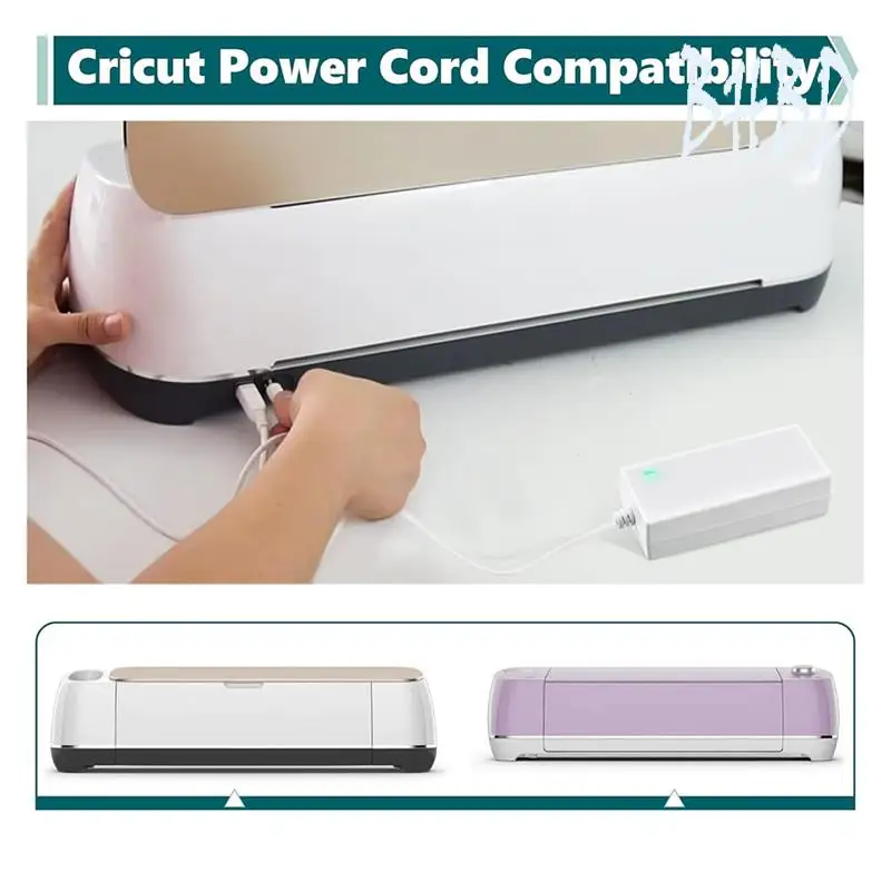 BHBD-Power Cord For Circut Explore Air 2 Power Cord/Circut Maker/Circut Expression 2 Replacement Power Cord US Plug