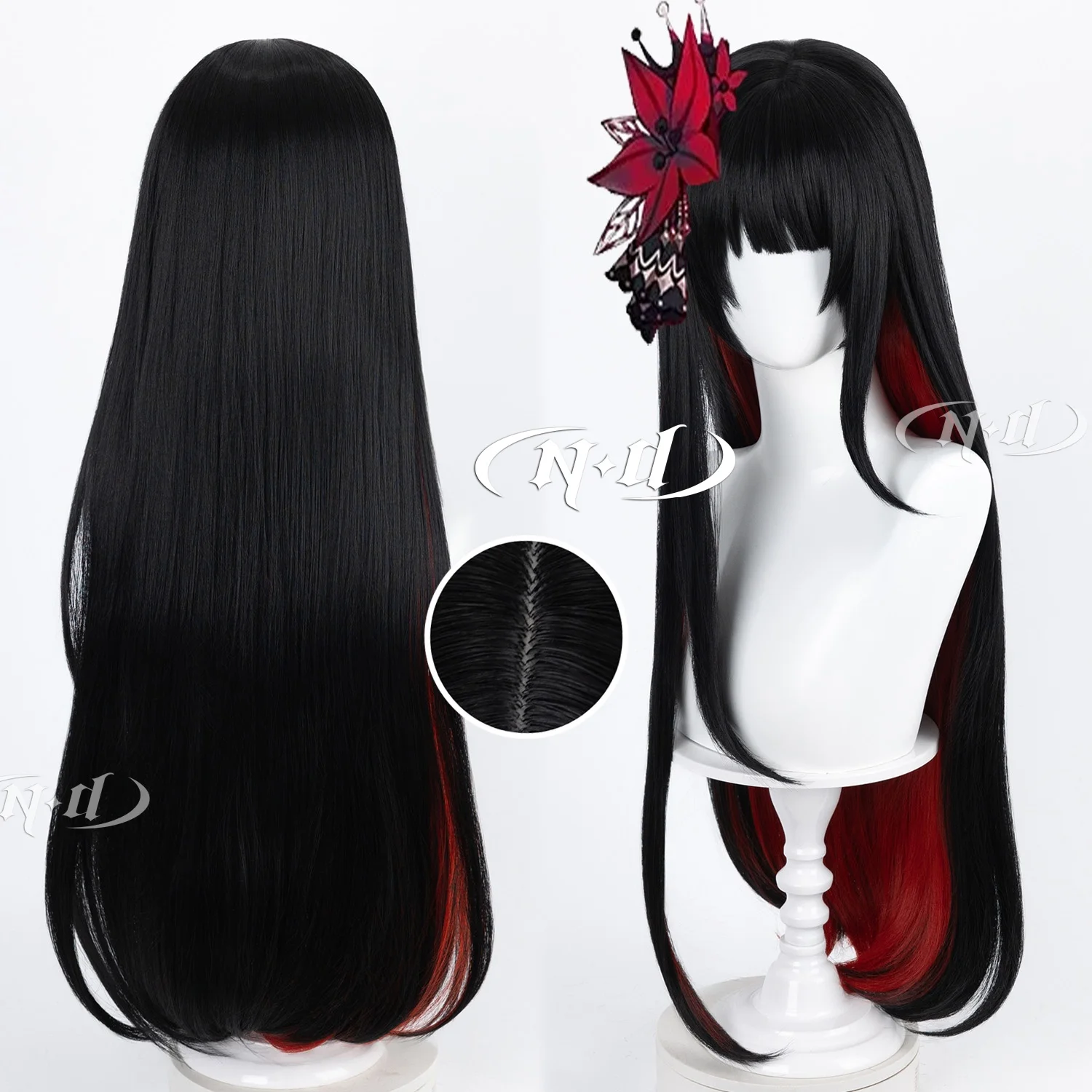 ND Brand Nikaido Hiro Magical Girl Witch Trial Cosplay Wigs Hair Hairpiece for Comic-con Cosplayer Halloween Costume Party Theme