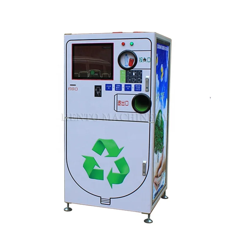 Easy Operation Solid Scraps Waste Bottle Recycle Machine / Plastic Bottle Recycling Vending