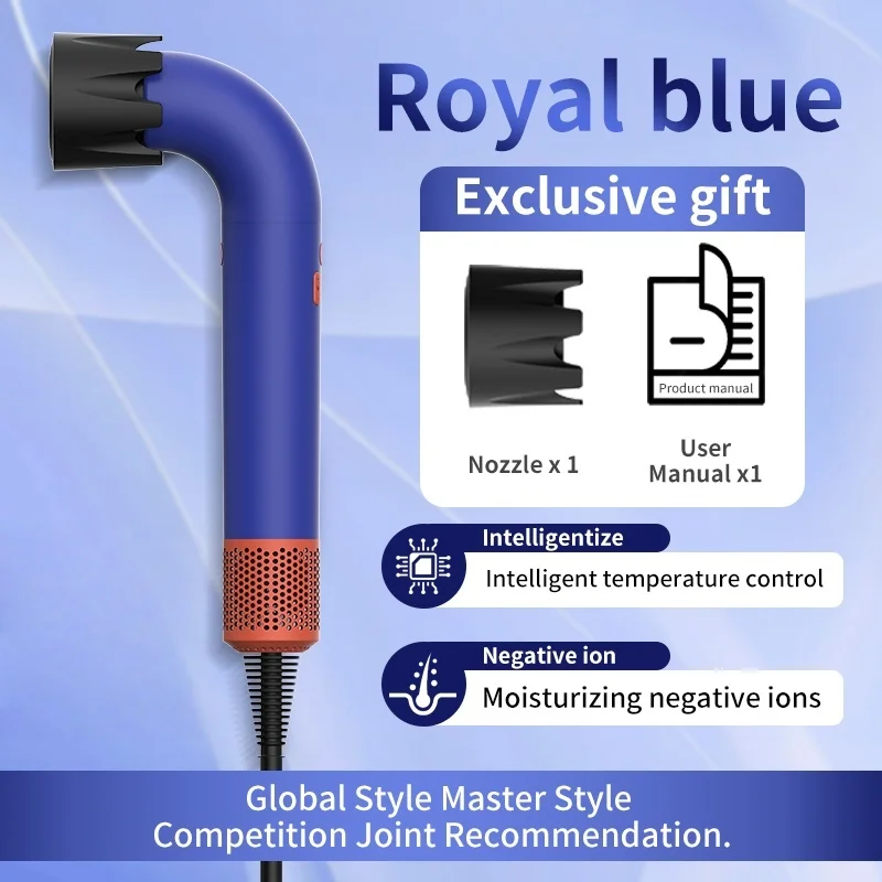 

Супер безлистный фен 220 В, персональный уход за волосами, инструмент для укладки, инструмент с отрицательными ионами, фен с постоянными отрицательными ионами