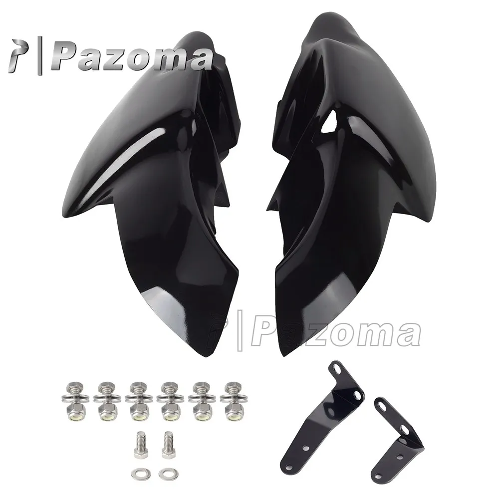 Car Fiberglass Low Leg Fairing Black TF-4022-1441-BK