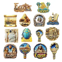 Africa Egypt Resin 3D Fridge Magnets Tourism Souvenir Refrigerator Sticker Handicraft Gift Decoration Articles