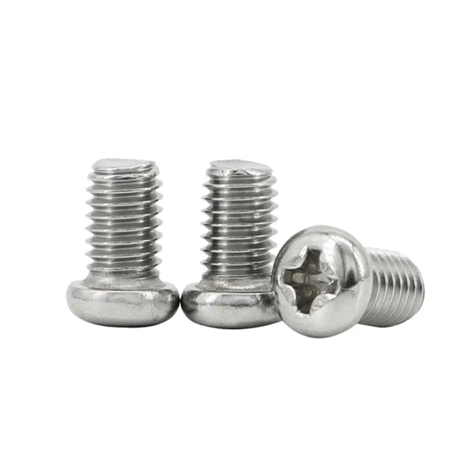 10/50pcs 304 Stainless Steel Non-Standard M1.4-M6 Small Pan Head Phillips Machine Screw