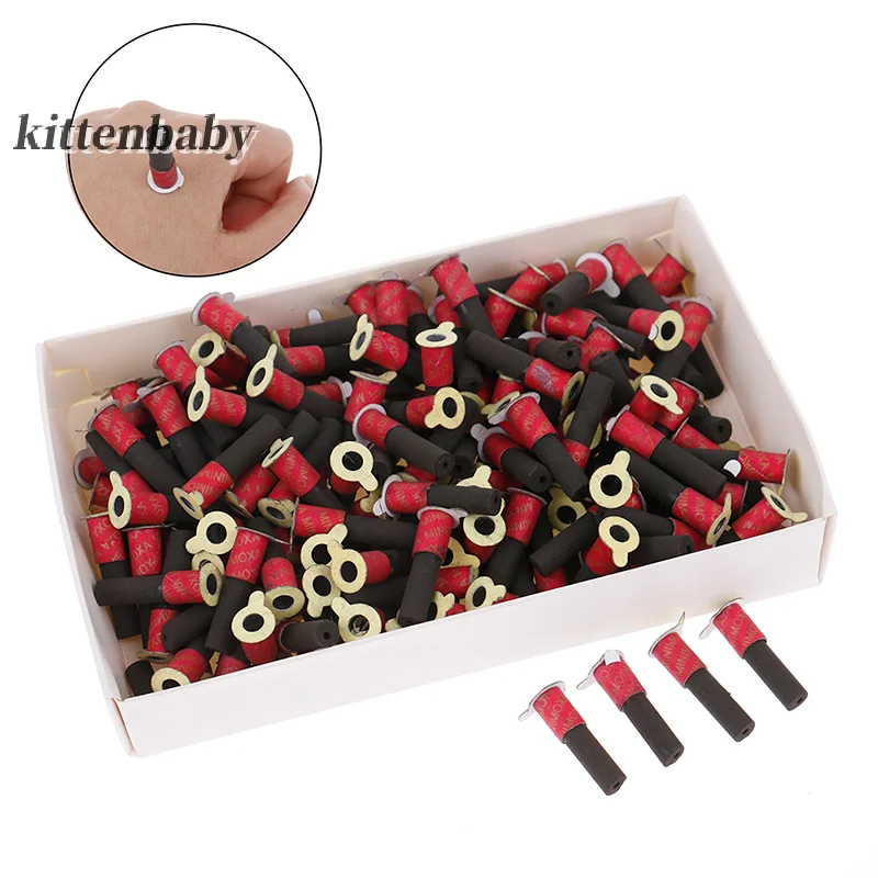 

High Quality Smokeless Self-stick Moxa Tube Acupuncture Massage Moxibustion Tube 180pcs Moxa Sticks