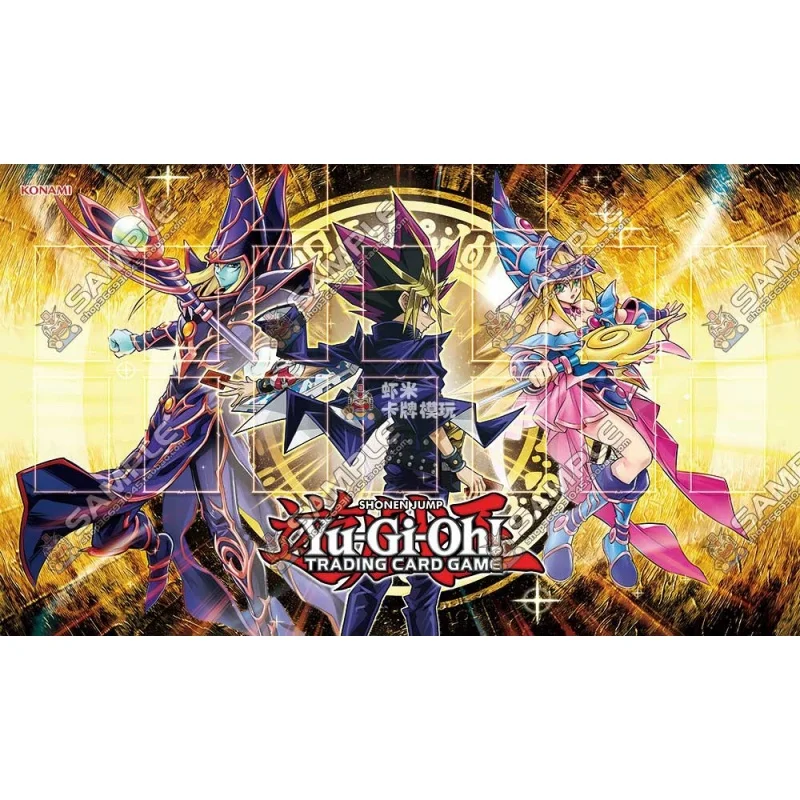 Yu-Gi-Oh Card Pad Black Magician of Chaos Girl Yugi Muto Rubber Thicken Diy Action Toy Figures Game Collection Dueling Disc