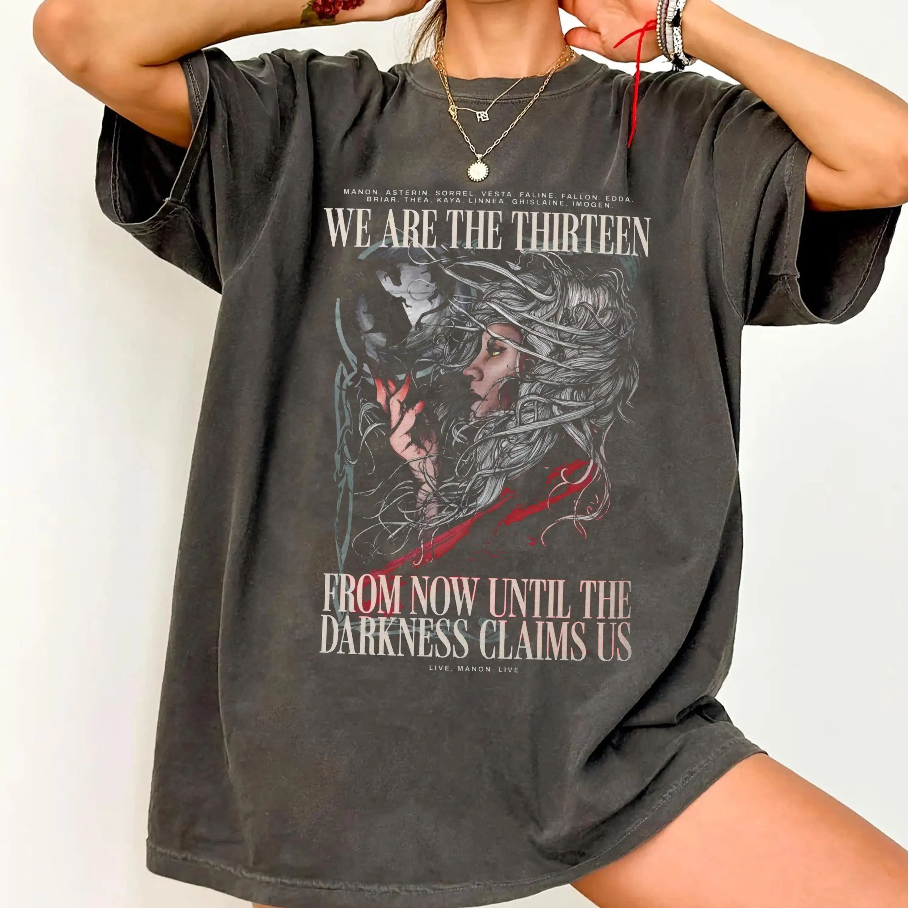 Camiseta The Thirteen, Camiseta de Throne of Glass, Manon Blackbeak, Ironteeth, Witches, Dorian Haviliard, SJM Merch, Camiseta del libro Terrasen