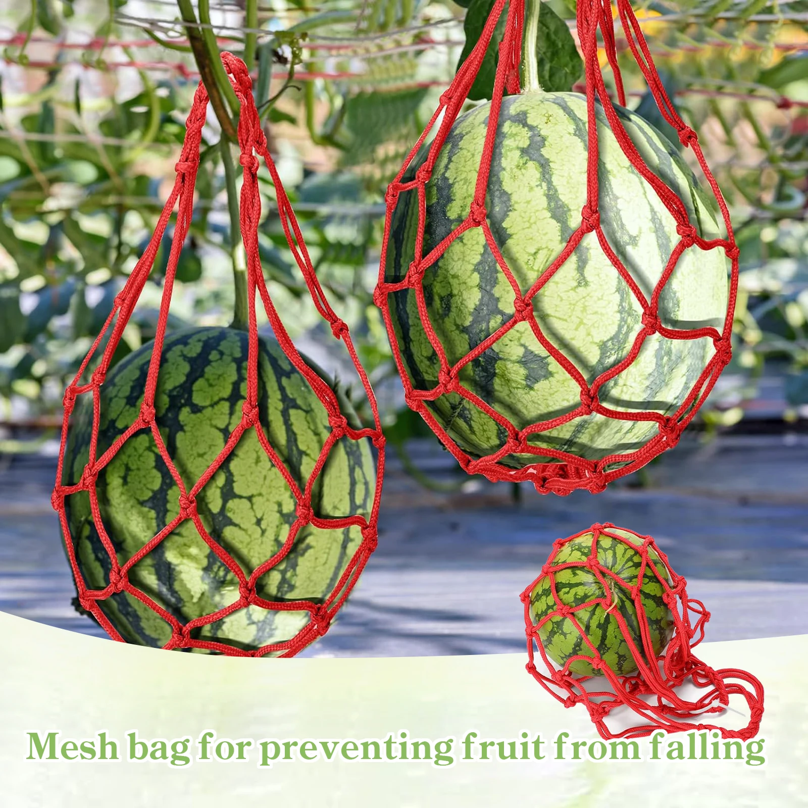 Watermelon Hammock Net with Prevent Fruit from Falling Design for Plants Fruits Flowers Storage