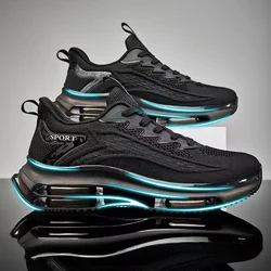 Outdoor Men's Casual Sneakers Chunky Running Shoes Fashion Men Shoes Mesh Breathable Basketball Shoes Non Slip Shock Tennis Shoe