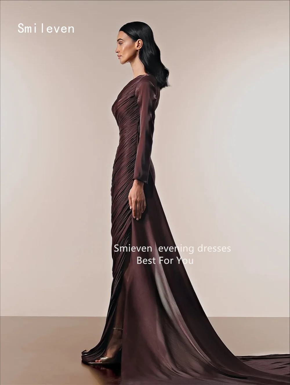 Smileven Luxury Mermaid فساتين سهرة Prom Dress One Shoulder Party Gowns All Pleat Occassion Dress Customized 2026