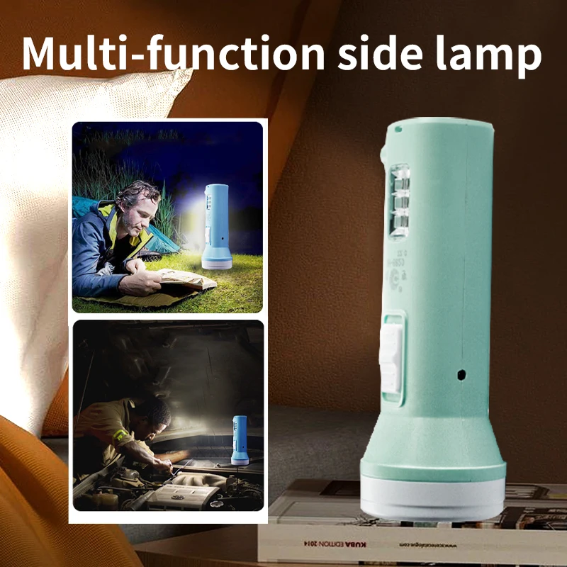 Spotlighting LED Solar Rechargeable Household Flashlight