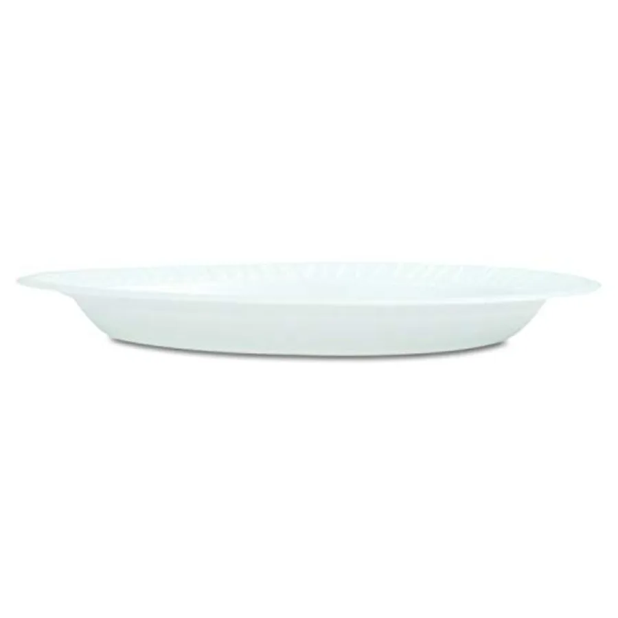 9PWCR 9 in White Unlaminated Foam Plate Case of 500