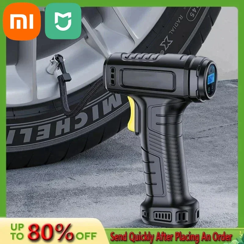 

Xiaomi Mijia 120W Handheld Air Compressor Wireless/Wired Inflatable Pump Portable Air Pump Tire Inflator for Car Bicycle