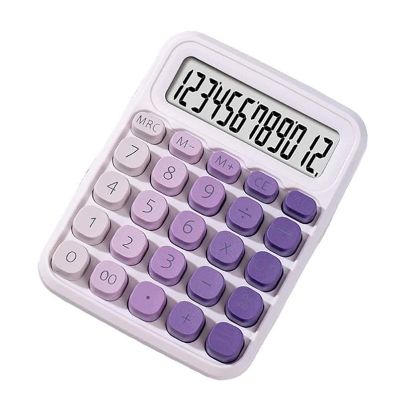 Silents 12 Digital Large Calculator Stylish Look Portable for Work Environments