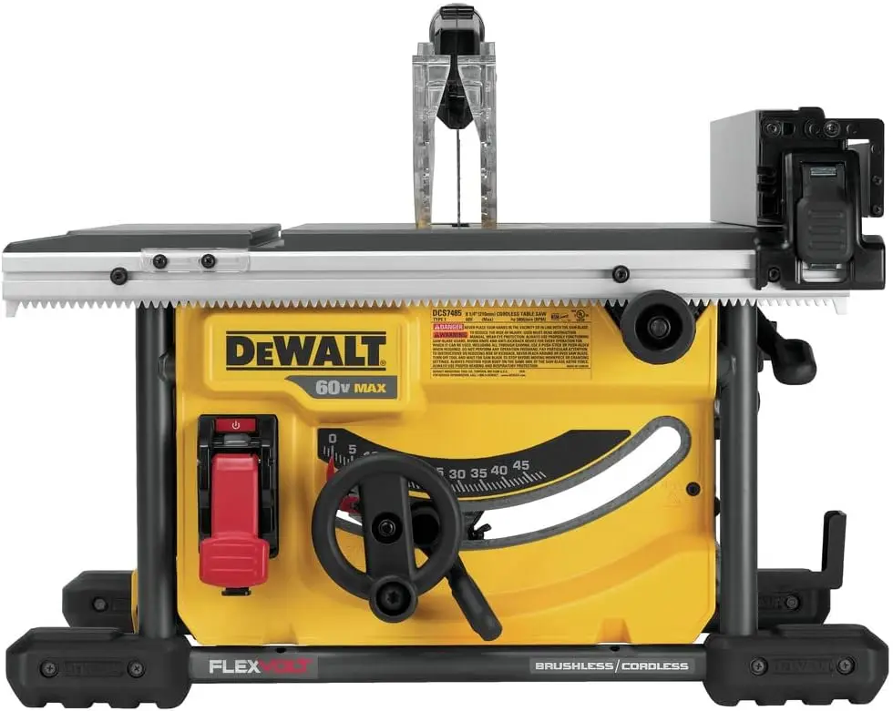 DEWALT FLEXVOLT 60V MAX* Table Saw, 8-1/4-Inch, Tool Only (DCS7485B)