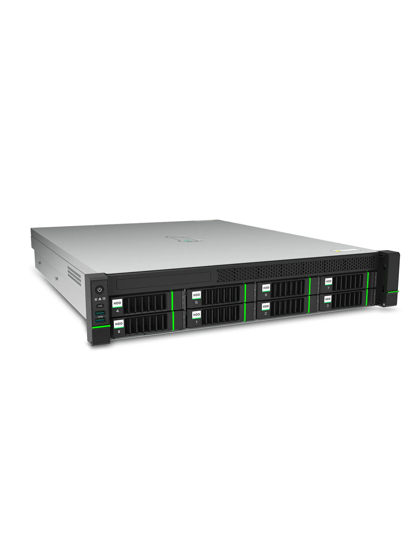 2U 8-bay Rack Server Chassis Supporting Motherboards up to E-ATX Form Factor