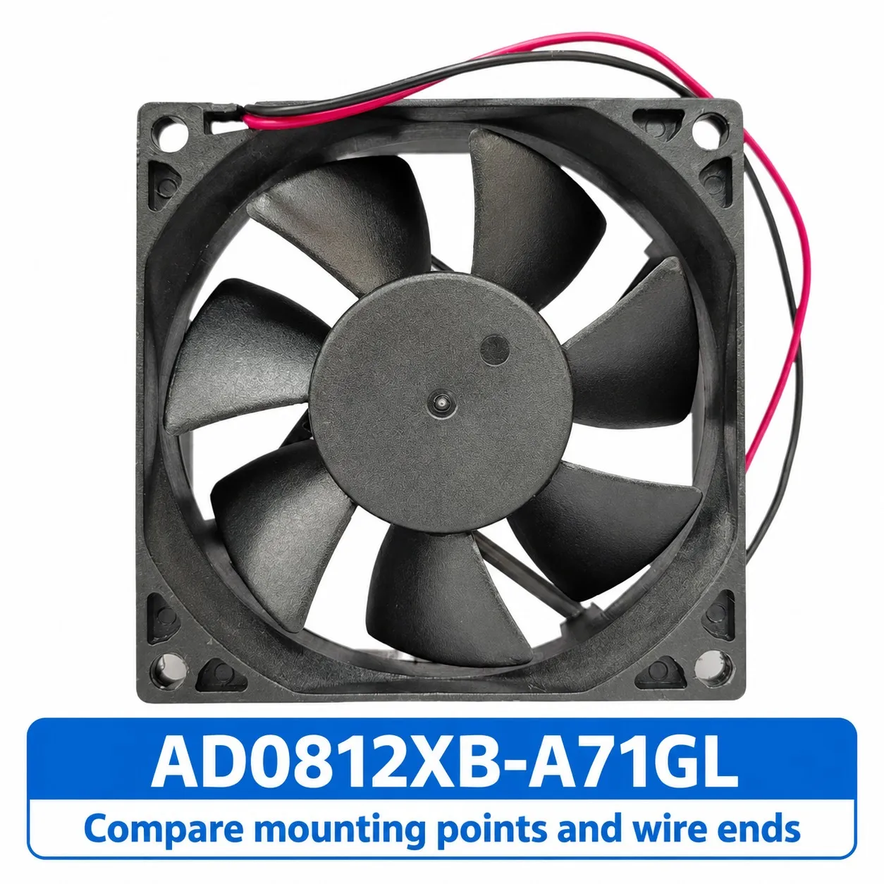 AD0812XB-A71GL PC Case Cooling Fan 80x80x25mm 8025 12V 4300RPM for ADDA