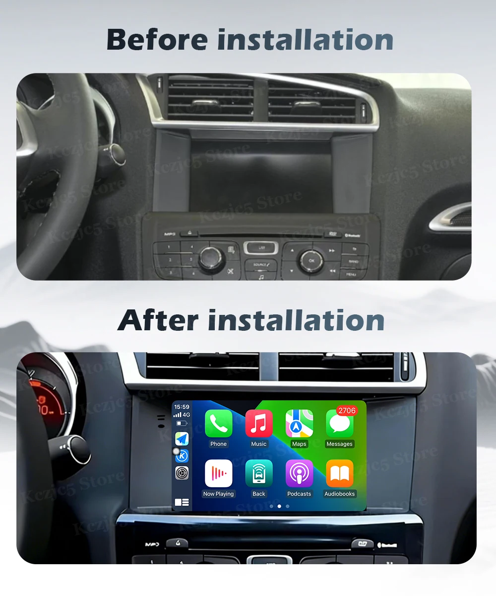 Navigation GPS DSP Stereo For Citroen C4 C4L DS4 2011-2017 Car Radio Video Multimedia Player Autoradio Carplay Android 16 System