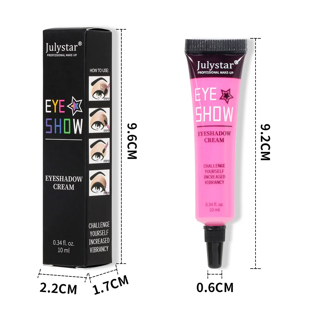 Colorful Waterproof Liquid Eye Paint, Long-Lasting, Smudge-Proof, Matte Eye Makeup, Sweat-Resistant Eyeshadow Cream for Bold