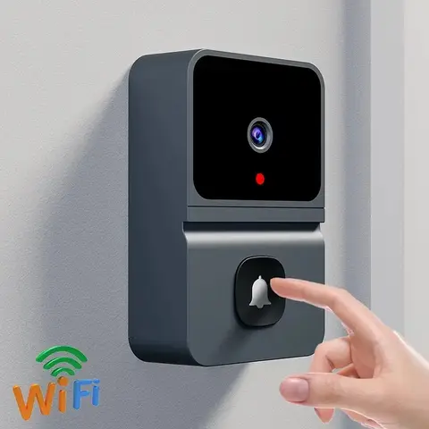 무선 초인종 WiFi 야외 HD 카메라 보안 도어 벨 야간 투시경 비디오 인터콤 홈 모니터 도어 폰용 음성 변경