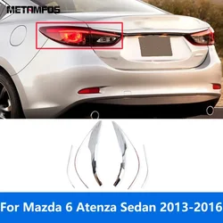 For Mazda 6 M6 Atenza Sedan 2013 2014 2015 2016 Chrome Rear Light Lamp Eyelid Eyebrow Taillight Strip Accessories Car Styling