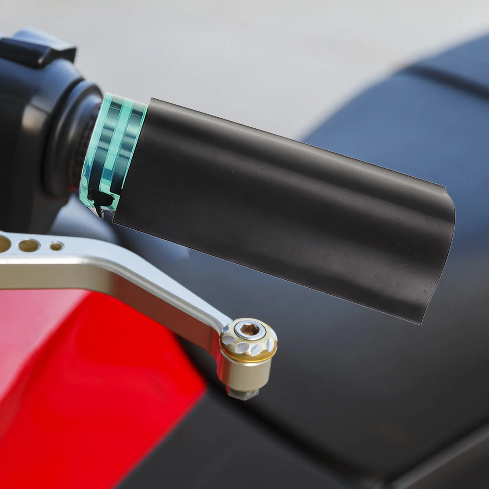 

1Pcs Electric Heating Handlebar Pad Adjustable 12V Motorcycle Heated Grip Covers Waterproof Three Gear Switch Universal Fit