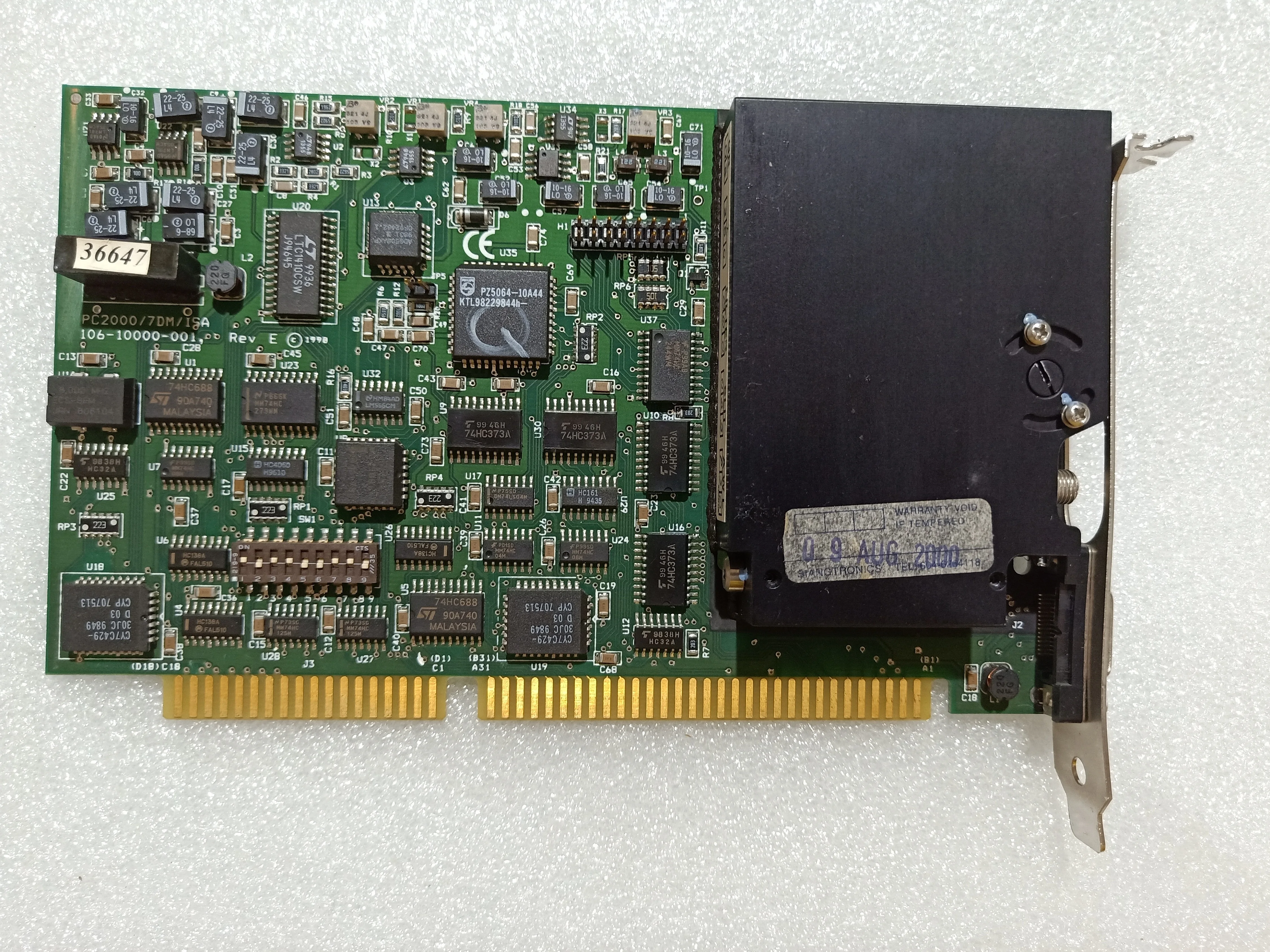 

Карта оптического спектрометра Ocean optics PC2000/7DM/ISA