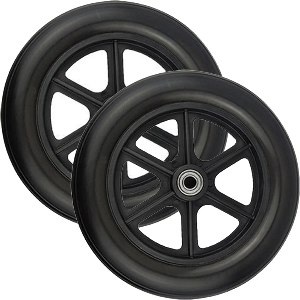 

Практичное переднее колесо, 2 шт., универсальный аксессуар для инвалидной коляски, сменное колесо, сильная несущая способность, безопасно, надежное