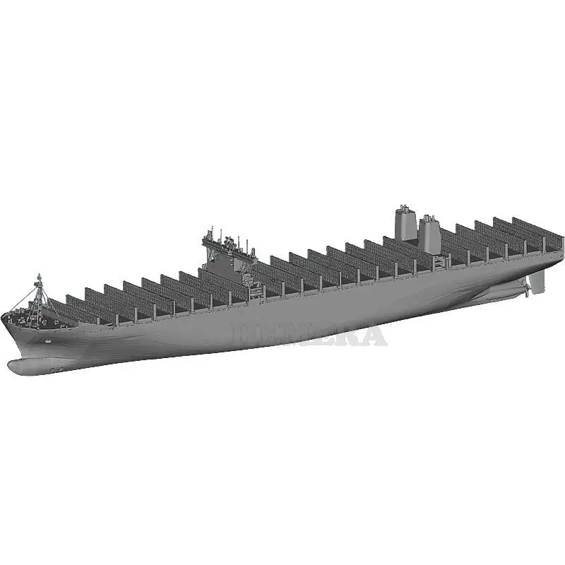 3E Container Ship 1/2000/1250 Resin 3D Printed Model Hobby Homemade Assembling Warship Model Toys DROPSHIPPING