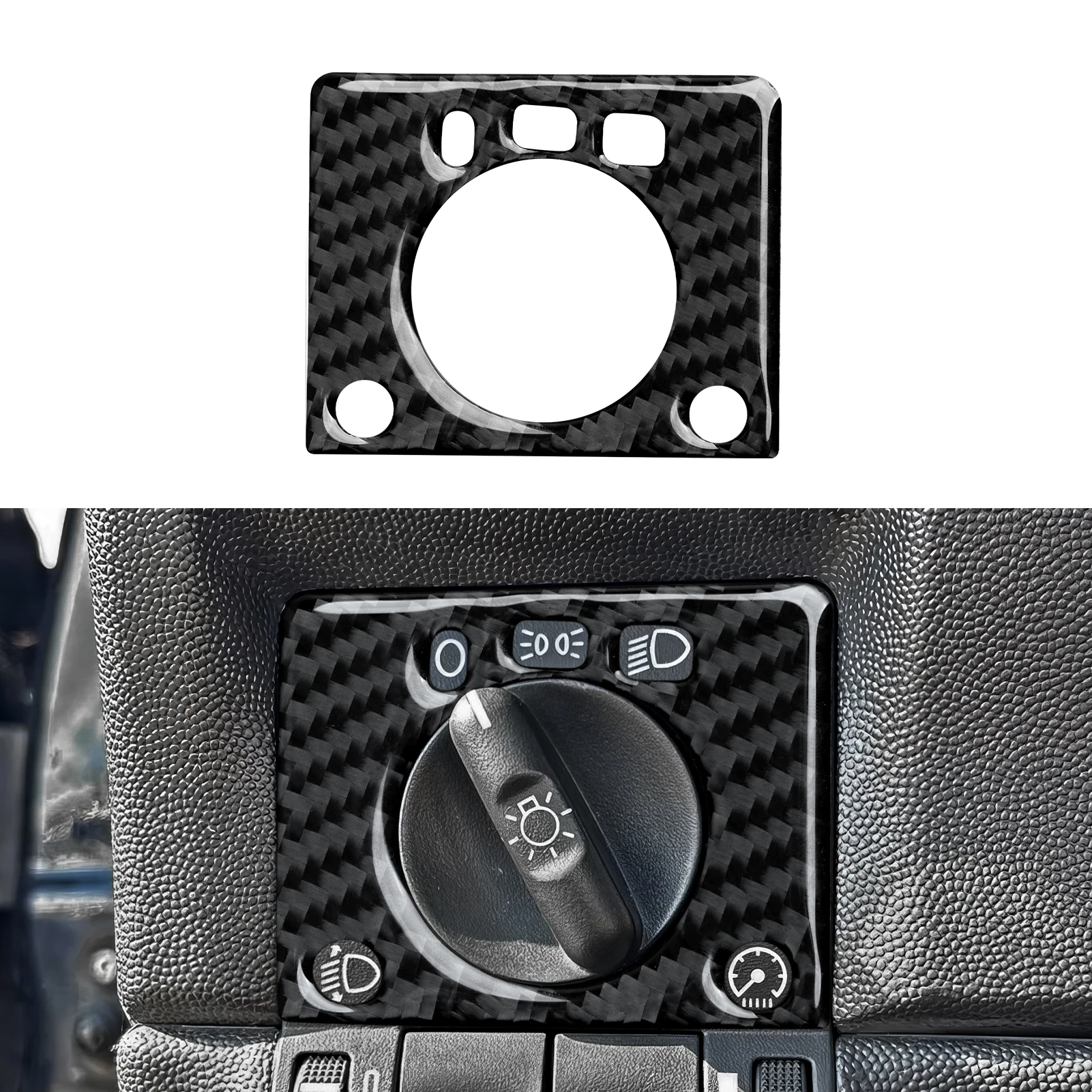 Carbon Fiber Interior Sticker.For Holden Combo Barina Tigra For Corsa Utility Trim Accessories. Car Headlight Switch Panel.