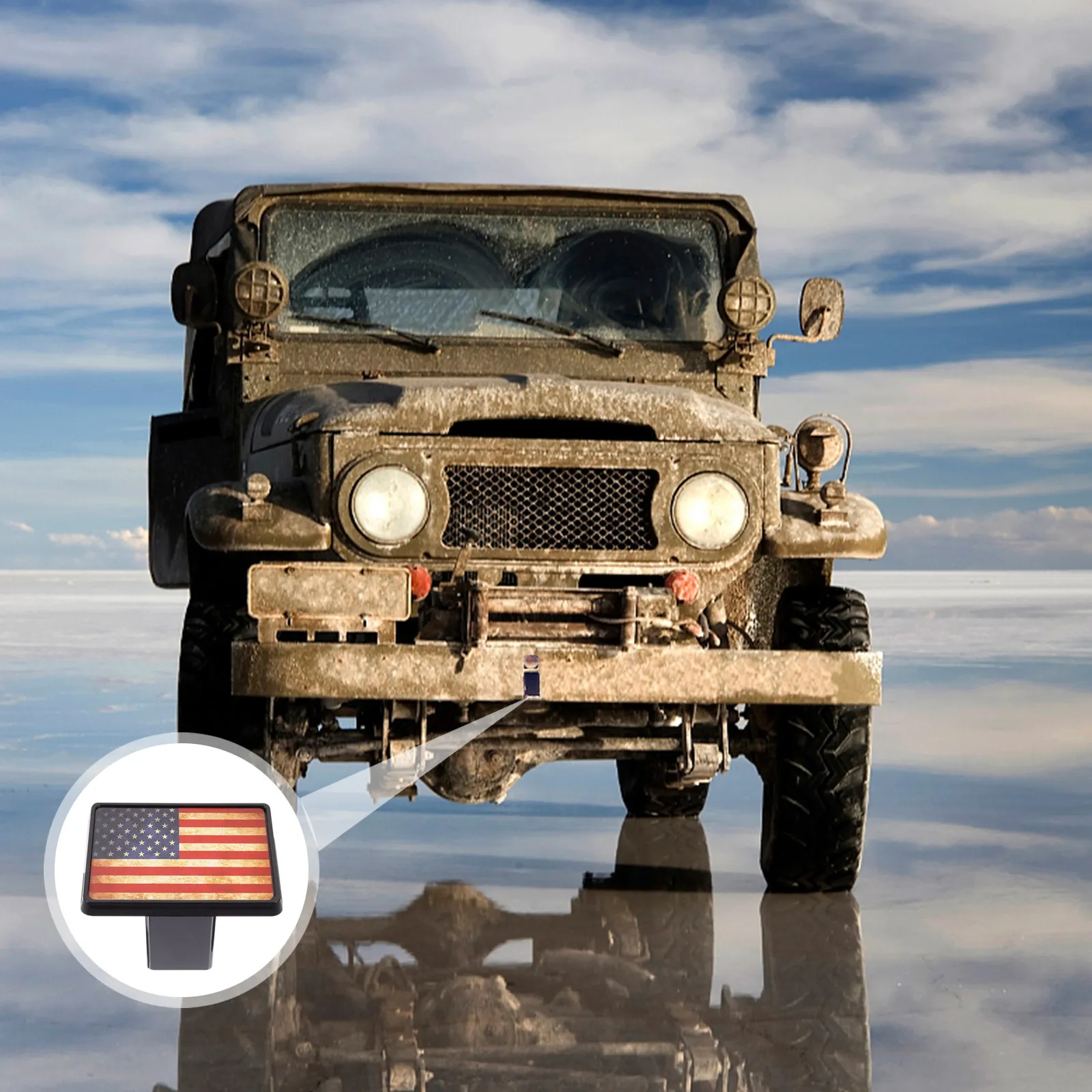 

1Pcs Car Trailer Hitch Cover Protective ABS Tube Plug Tow Receiver Insert Cap for Towing Auto Trailer Cover Tube Cap