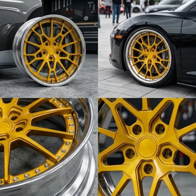 26 Style Rimpower Custom 2 Piece Forged Wheels 5x114.3 5x130 6x139.7 18‑26 Inch New For BMW For Rolls‑Royce For Audi