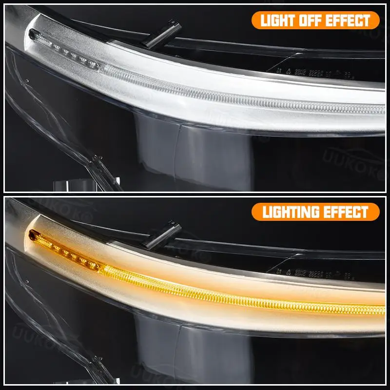 Fit For BMW E60 E61 525I 530I 545I 550I 2008-2010 Car Headlamp Shade Headlight Lens Shell Transparent Cover Lampshade With Hole view 4