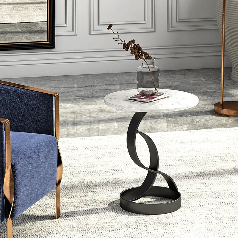 북유럽 스타일, 거실, 라이트 럭셔리, 모던, 대리석, 캐주얼, 원형 테이블