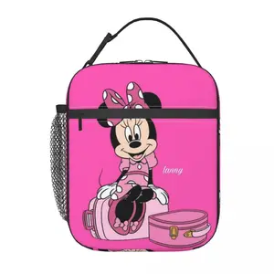 Personalized Disney Mickey Mouse, Minnie Cartoon, portable thermal refrigerator, outdoor picnic lunch 10 Main Sales Bolsa Bolsa - №6
