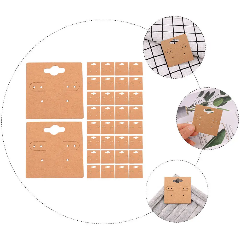

100Pcs Earring Card Display Paper Blank Jewelry Cards Organizer Holders for Earrings Packaging Display Selling Small Business