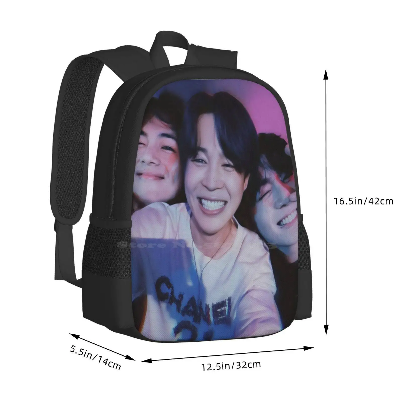 Vminkook Hot Sale Schoolbag Backpack Fashion Bags Vminkook Park Jimin Jeon Jungkook Kim Taehyung Vkook Taekook Jikook Memories