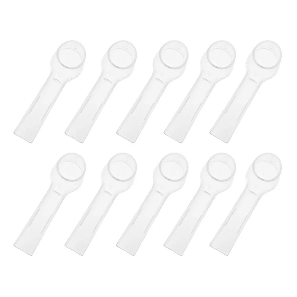 12Pcs 전동 칫솔 뚜껑 보호 커버 여행용 캠핑 하이킹 비즈니스 칫솔 커버 용 방진 쉴드