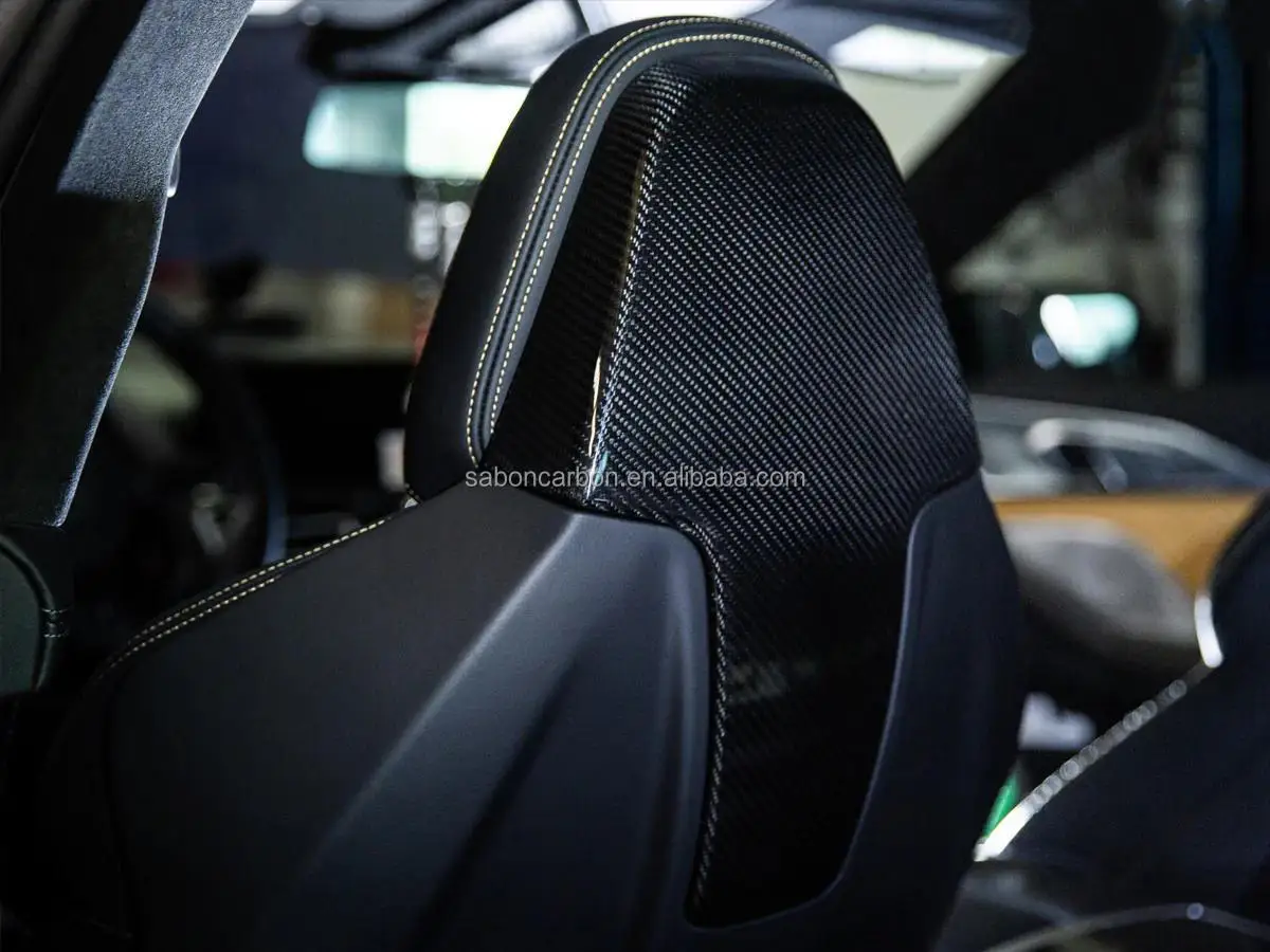 

M8 Seatback Cover Dry Carbon Fiber Seatback Cover Shell Skin Trim For BMW M8 F91 F92 F93