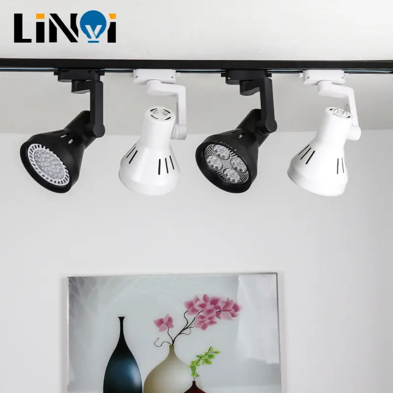 

Led Track Spotlights 40W Surface Mounted Rail Horn Lights for Commercial Clothing Store Indoor Showroom Wall Spotlights