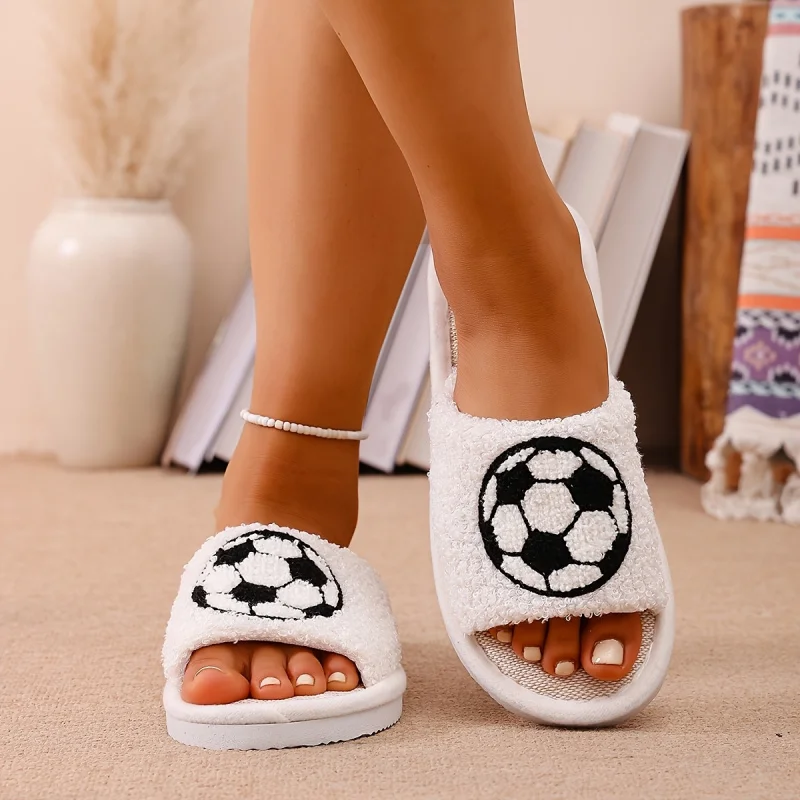 

Flowers,Black Dog,Football floor slippers,Lightweight, comfortable, casual home essentials for spring and summer (European Size)